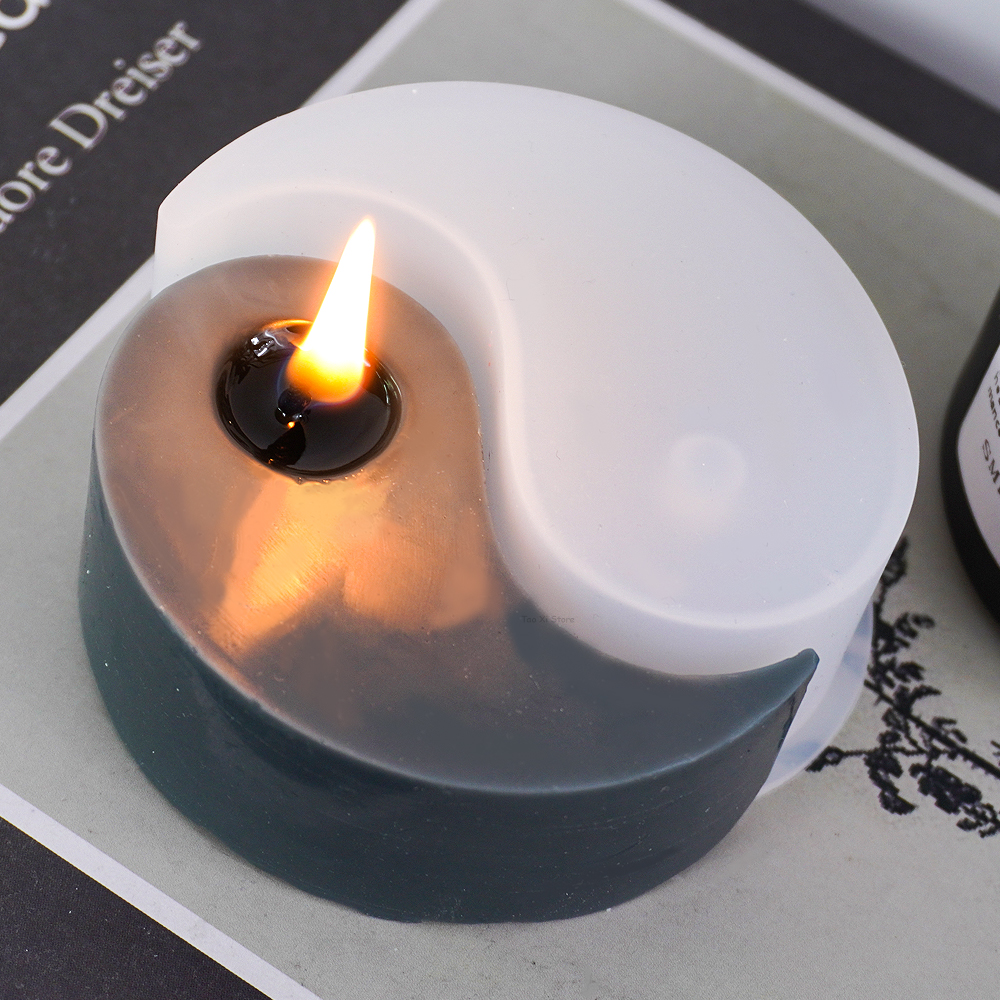 Yin Yang Silicone Candle Mold  - đánh giá và giá Soap Making Scents
