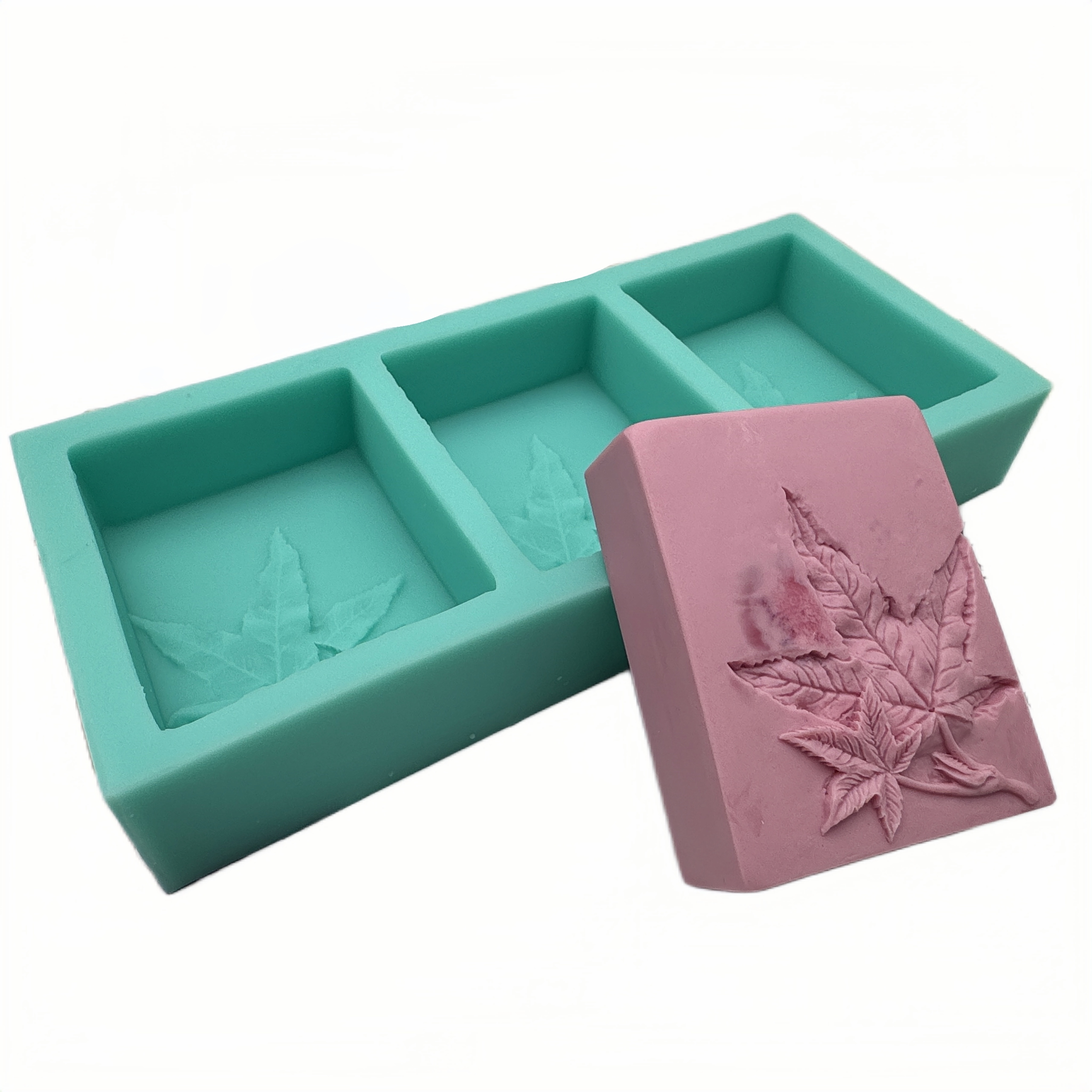 3 Cavities Silicone Flower Soa - đánh giá và giá Soap Mold Silicone Loaf